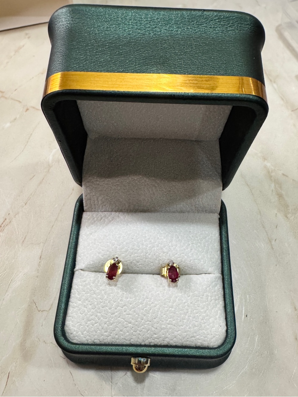 Moissanite 925 Sterling silver Ruby Red Stud Earrings - Classic Women's Jewelry